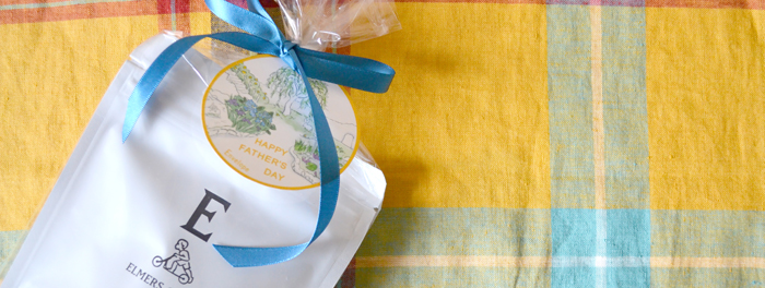 父の日ラッピングは初夏の色