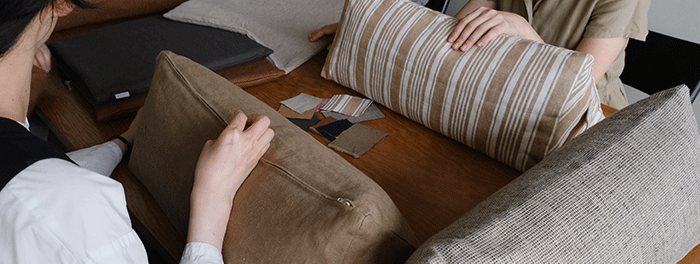 《スタッフレポート》リネンバードの3つのクッション。感触はどんな感じ？どうやって使いたい？後編